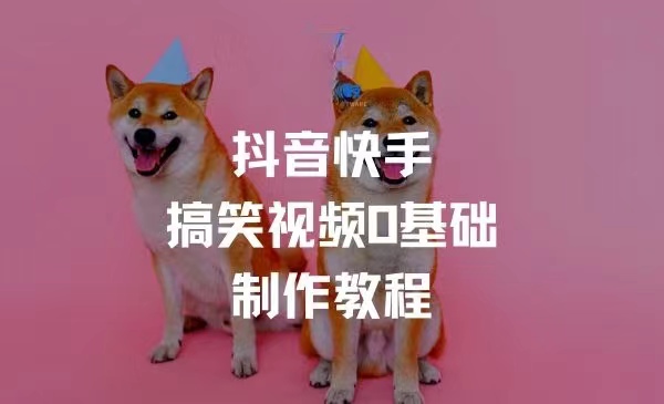 （10005）抖音快手搞笑视频0基础制作教程，简单易懂。快速涨粉变现