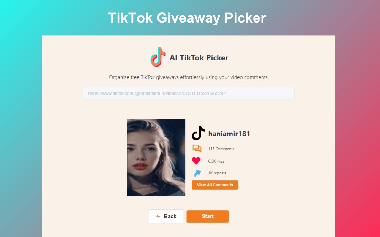 Tiktok 评论搜索和导出工具